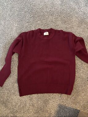 Women’s Premium Crewneck Sweater - Burgundy